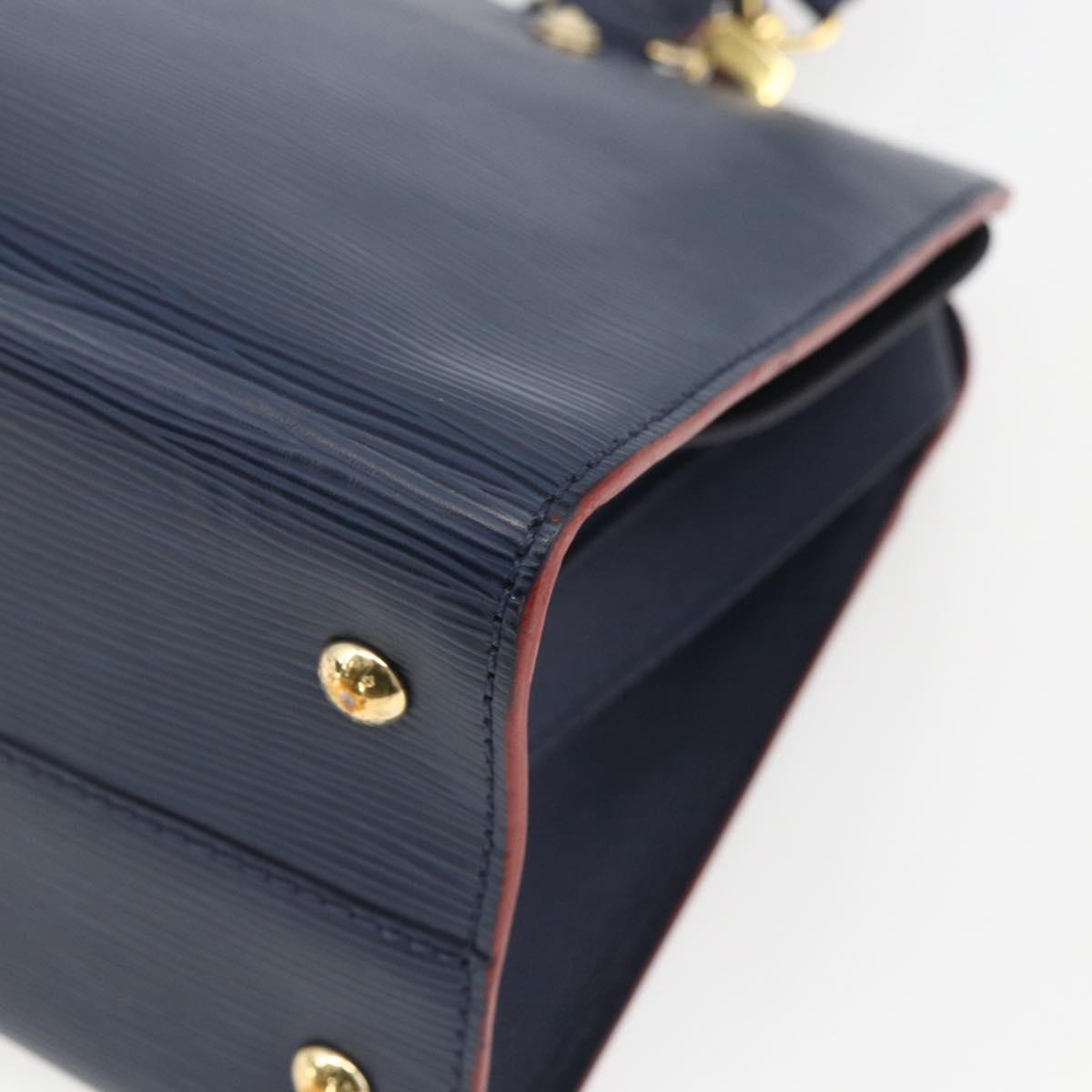 LOUIS VUITTON Epi Vaneau MM Hand Bag Andigo blue M51239 LV Auth ka1666SAM