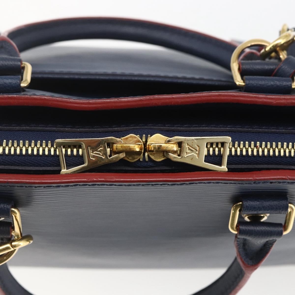 LOUIS VUITTON Epi Vaneau MM Hand Bag Andigo blue M51239 LV Auth ka1666SAM