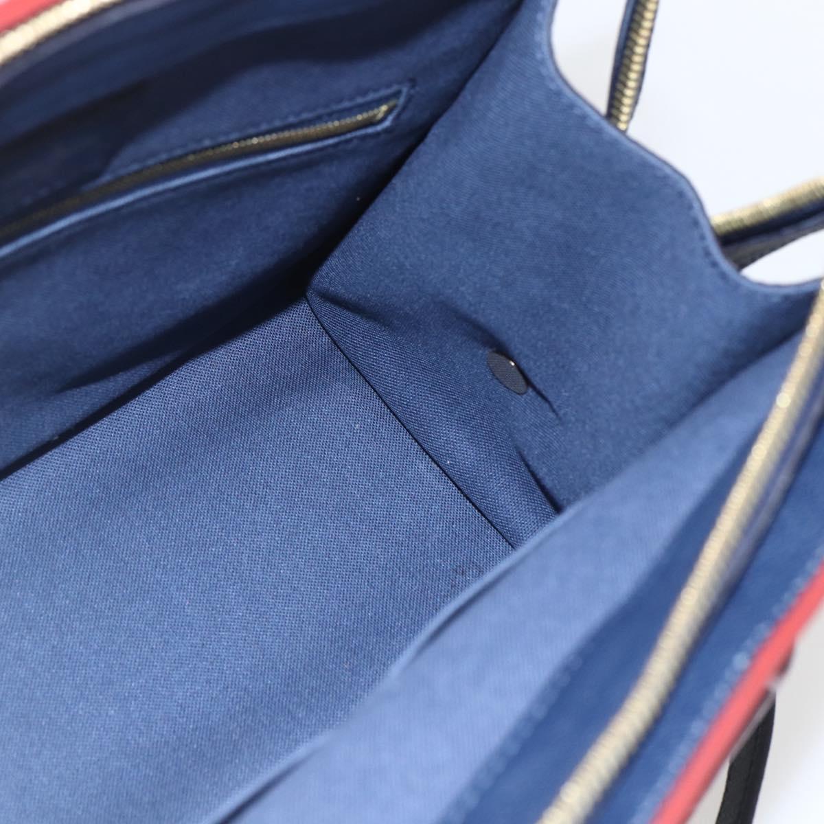 LOUIS VUITTON Epi Vaneau MM Hand Bag Andigo blue M51239 LV Auth ka1666SAM