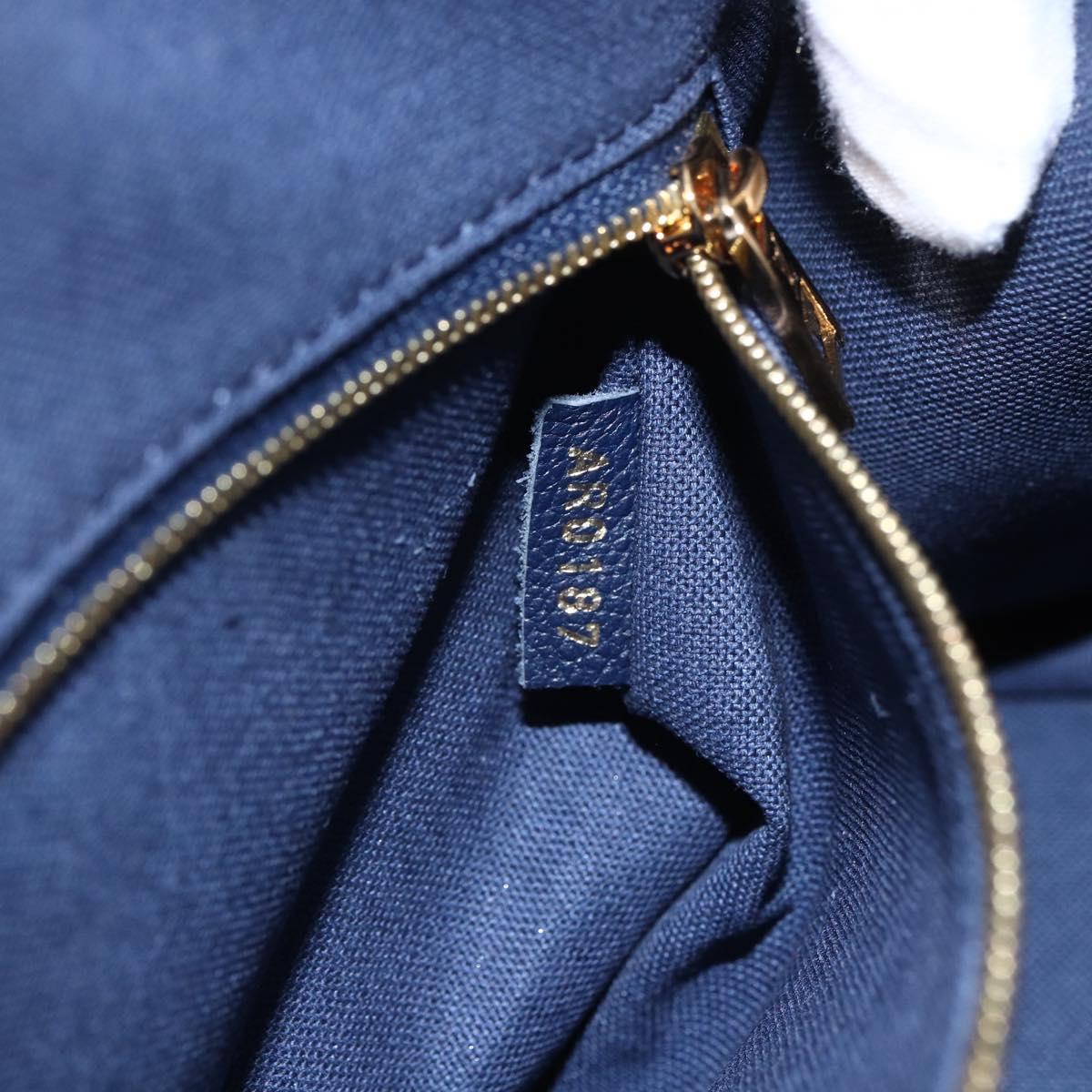 LOUIS VUITTON Epi Vaneau MM Hand Bag Andigo blue M51239 LV Auth ka1666SAM