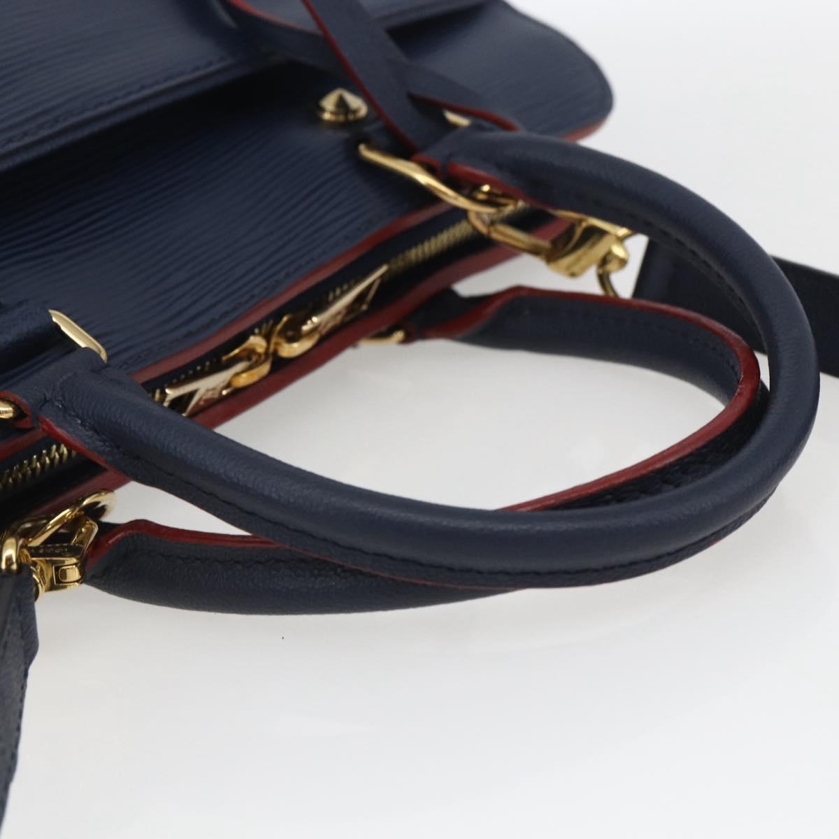 LOUIS VUITTON Epi Vaneau MM Hand Bag Andigo blue M51239 LV Auth ka1666SAM