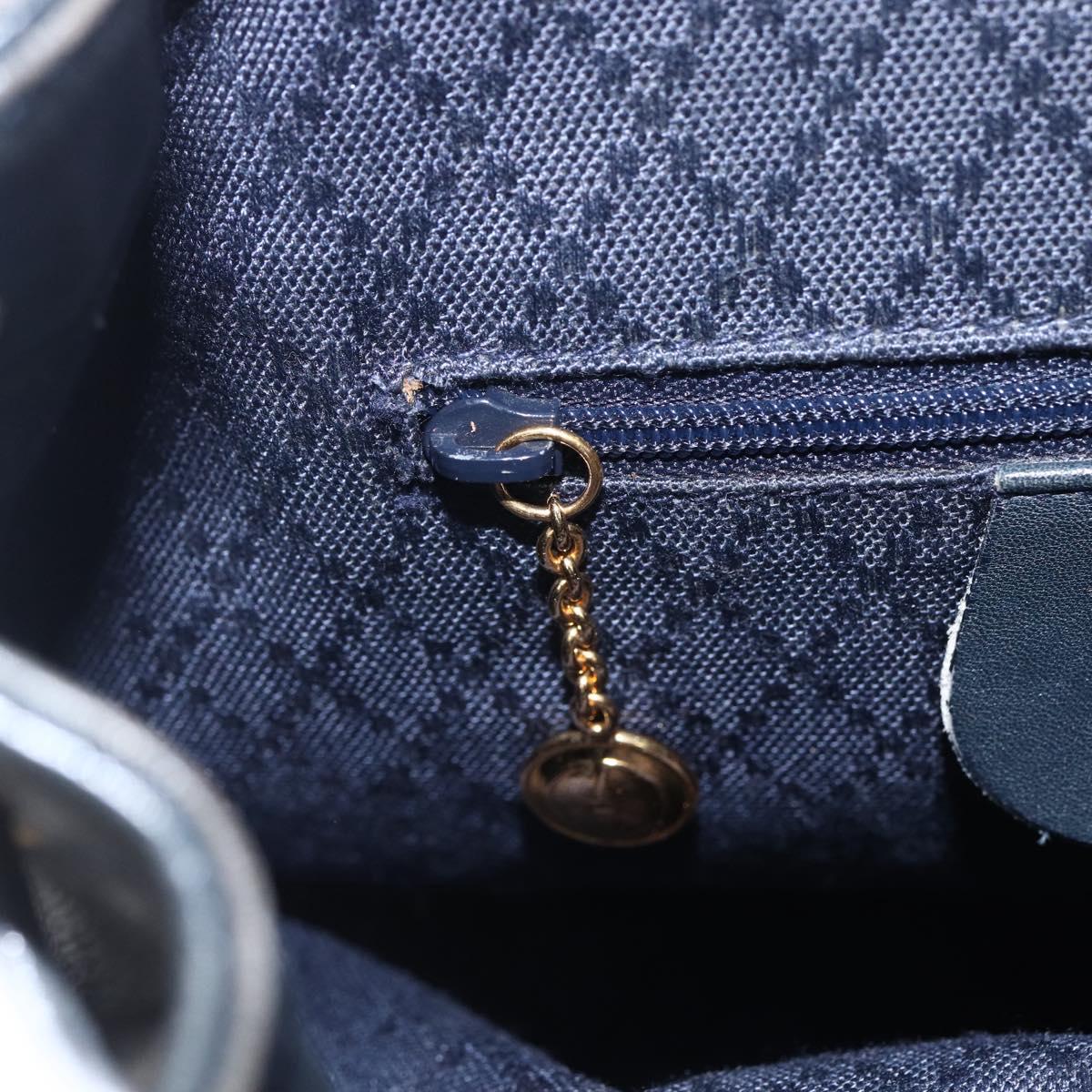 GUCCI Bamboo Backpack Leather Black Gold 003 1956 0030 Auth ka167