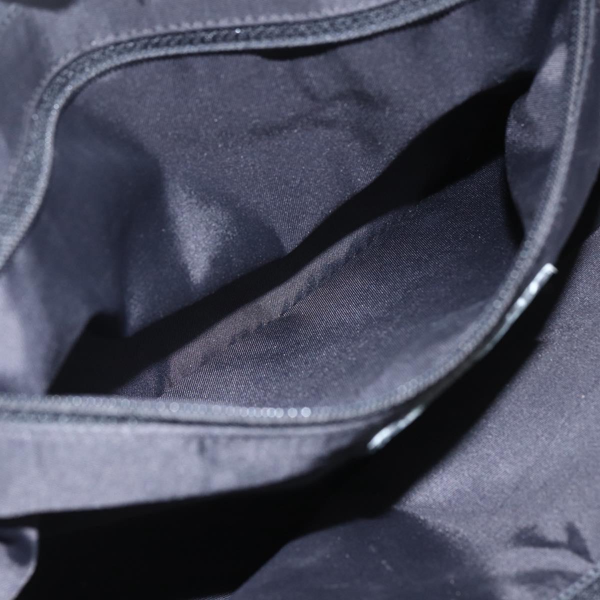 CHANEL New Travel Line Tote Bag Nylon Black Gold CC Auth ka1688