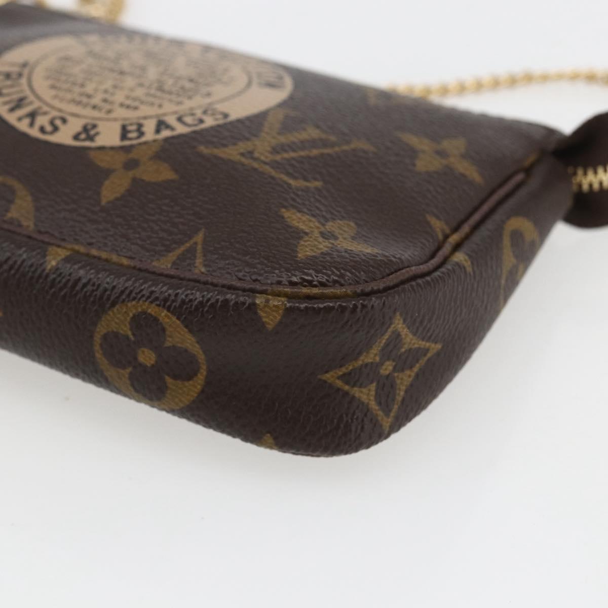LOUIS VUITTON Monogram T&B Mini Pochette Accessoires Pouch M60153 Auth ka1690V