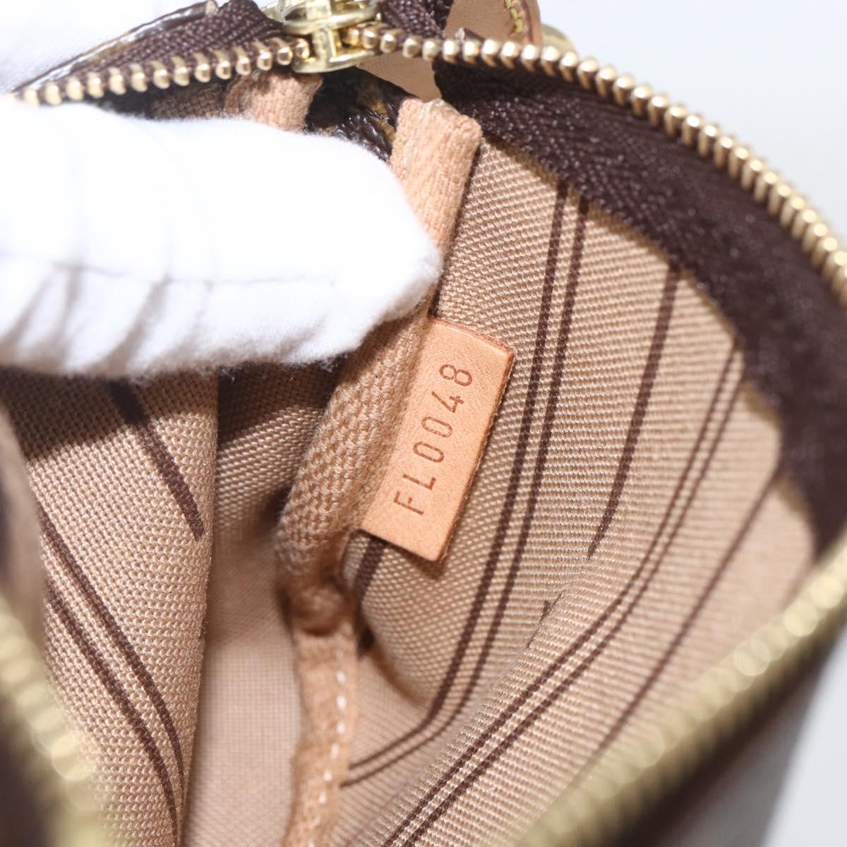 LOUIS VUITTON Monogram T&B Mini Pochette Accessoires Pouch M60153 Auth ka1690V