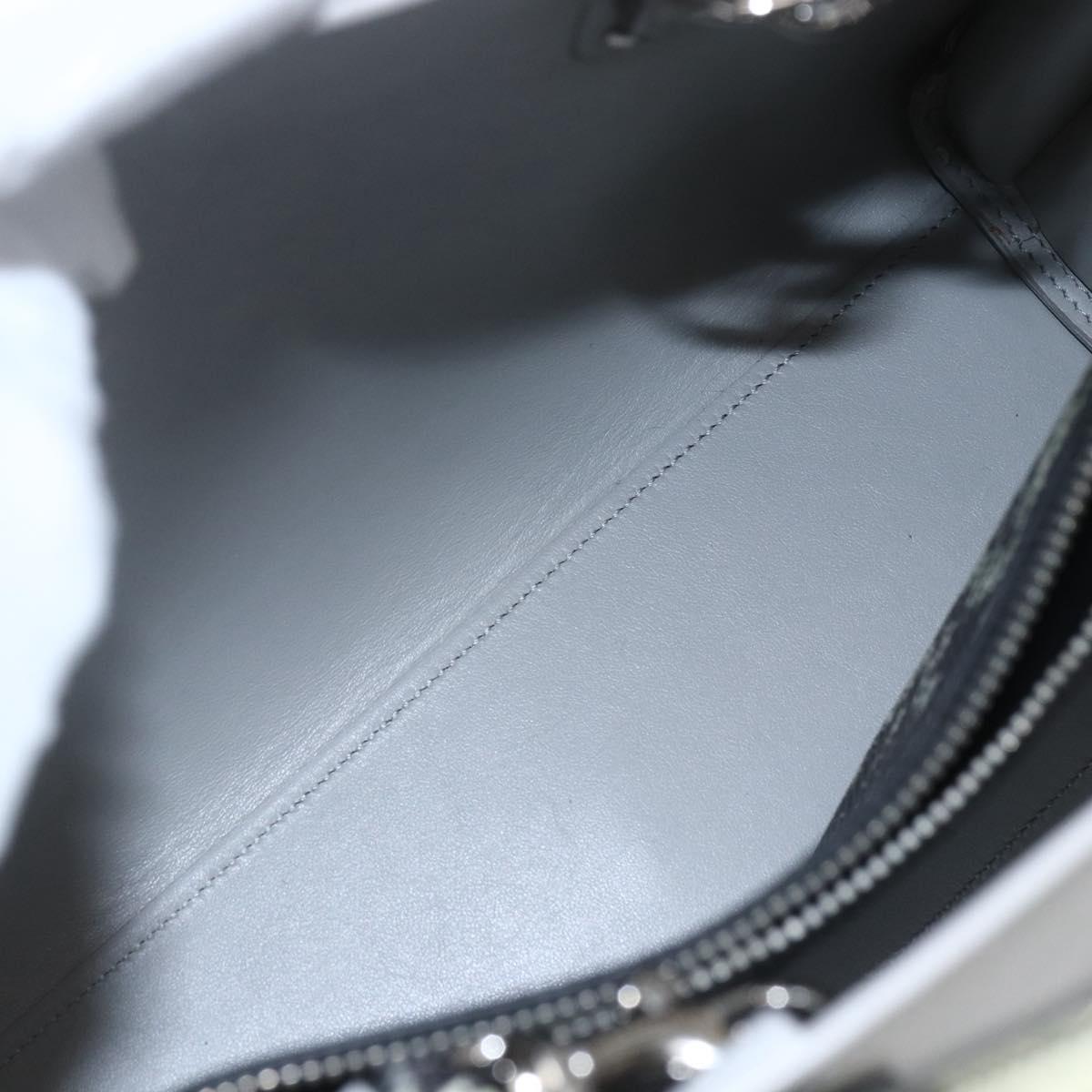 SAINT LAURENT Sac De Jour Baby Hand Bag Leather 2way Gray Silver Auth ka1699SAM