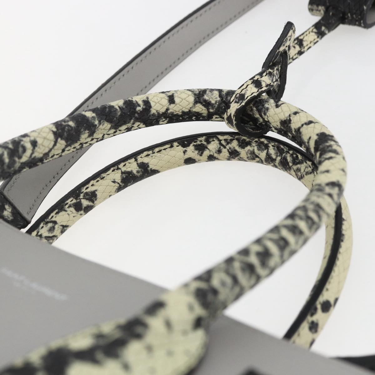 SAINT LAURENT Sac De Jour Baby Hand Bag Leather 2way Gray Silver Auth ka1699SAM