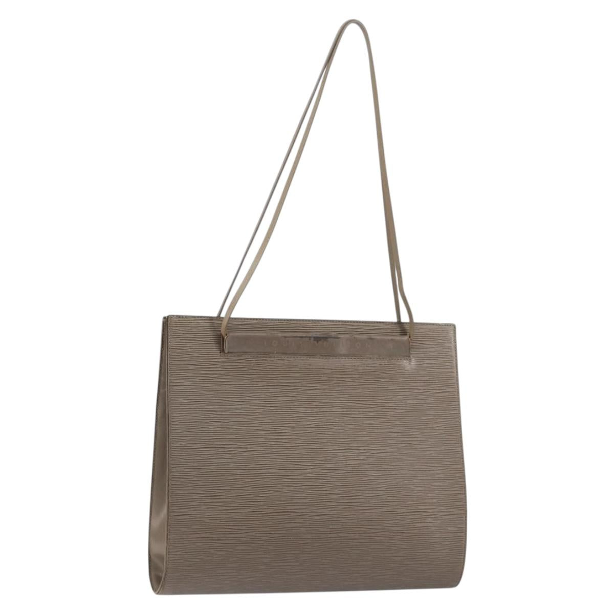 LOUIS VUITTON Epi Saint Tropez Shoulder Bag Gray Lilac M5246B LV Auth ka170