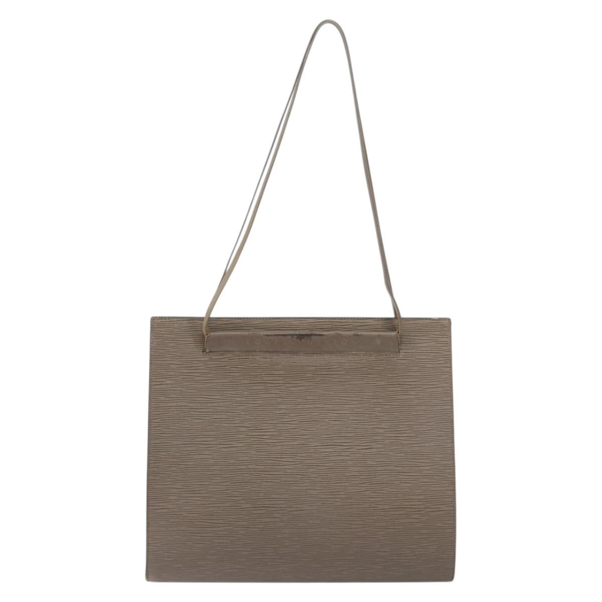 LOUIS VUITTON Epi Saint Tropez Shoulder Bag Gray Lilac M5246B LV Auth ka170