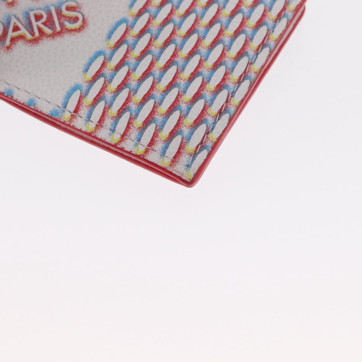 LOUIS VUITTON Damier Spray Double Zip Card Holder White M81430 LV Auth ka1706M