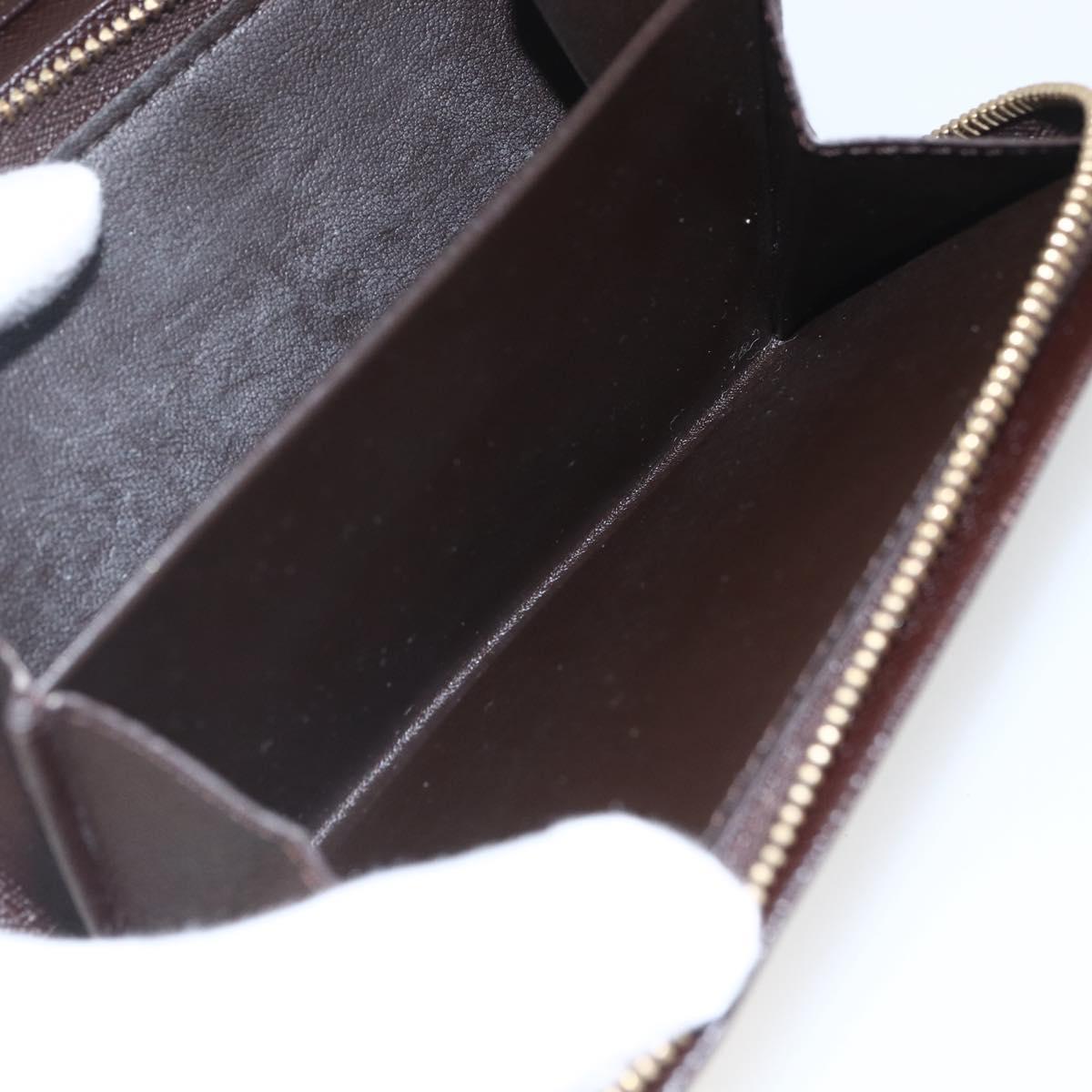LOUIS VUITTON Damier Ebene Porte Monnaie Billets Tresor N61730 LV Auth ka1709