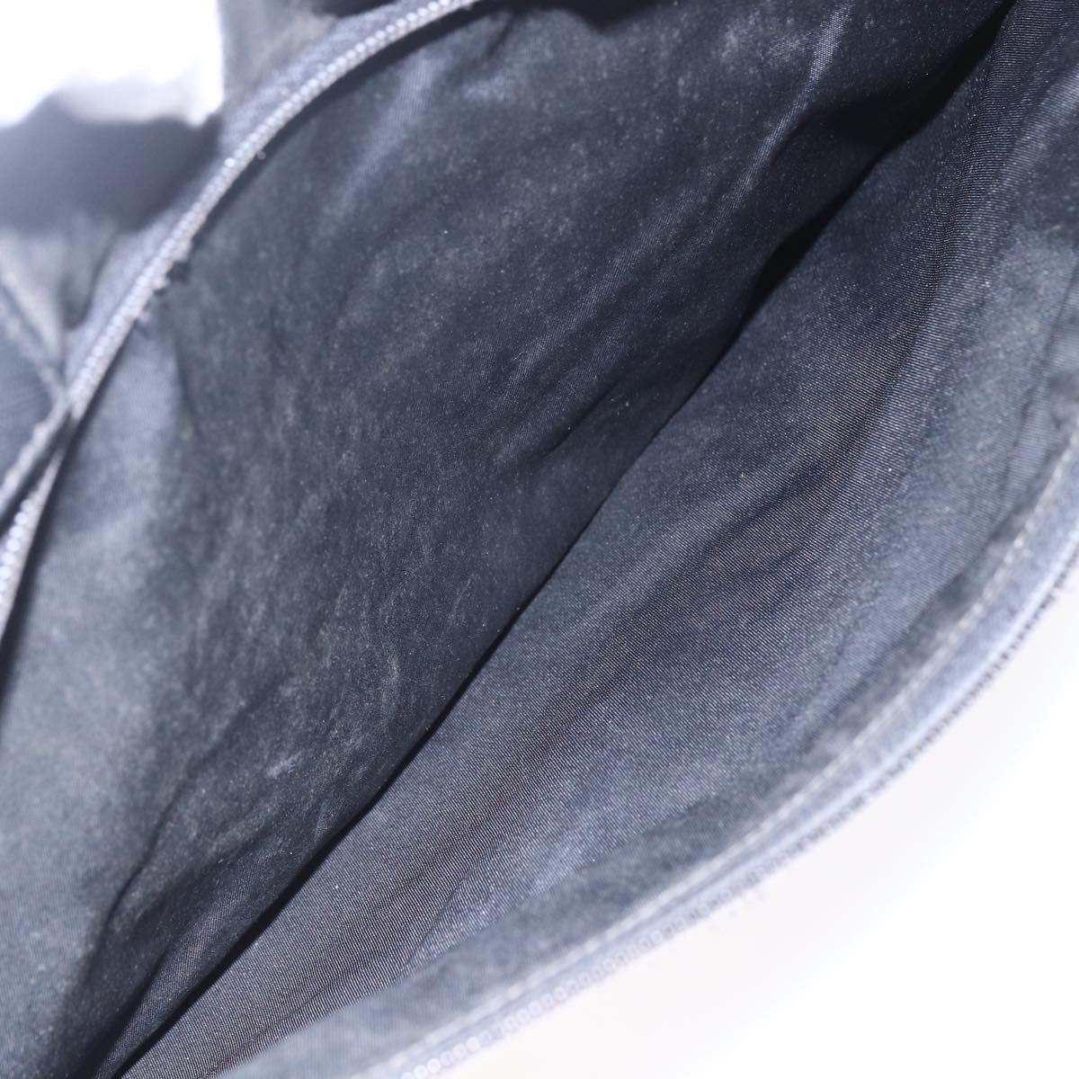 PRADA Hand Bag Nylon 2way Black Silver Auth ka171