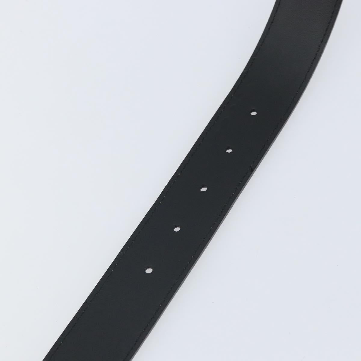 BURBERRY Studs Belt Leather 41.3"" Khaki Auth ka1714V