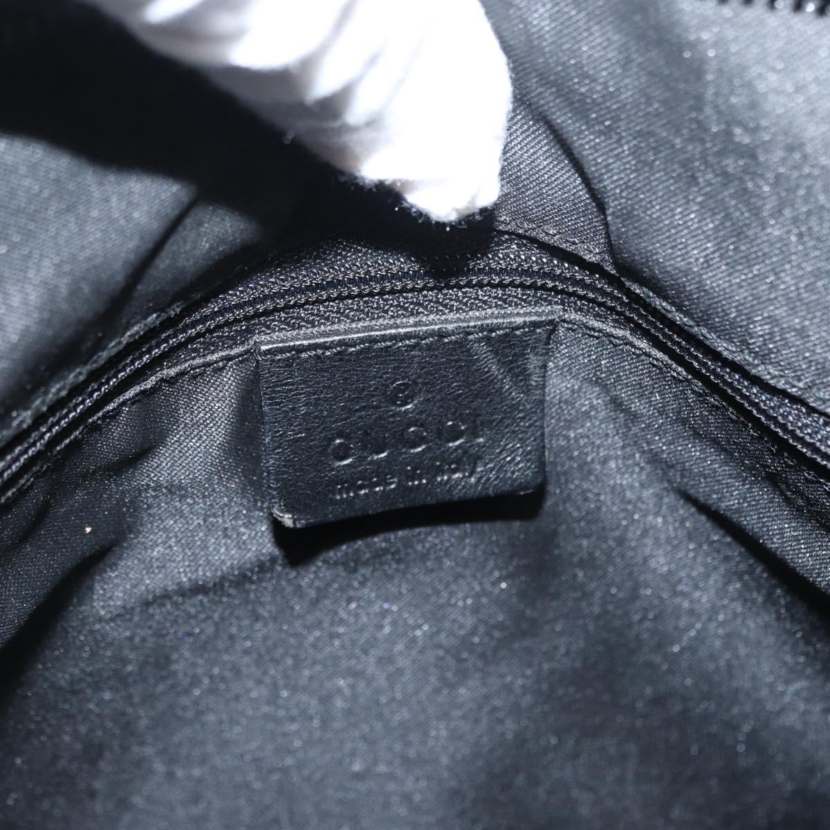 GUCCI GG Canvas Shoulder Bag Nylon Black Silver 001 3770 Auth ka172