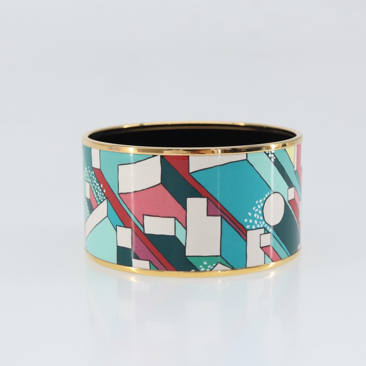 HERMES Bangle Emile TGM metal Multicolor Auth ka1737M