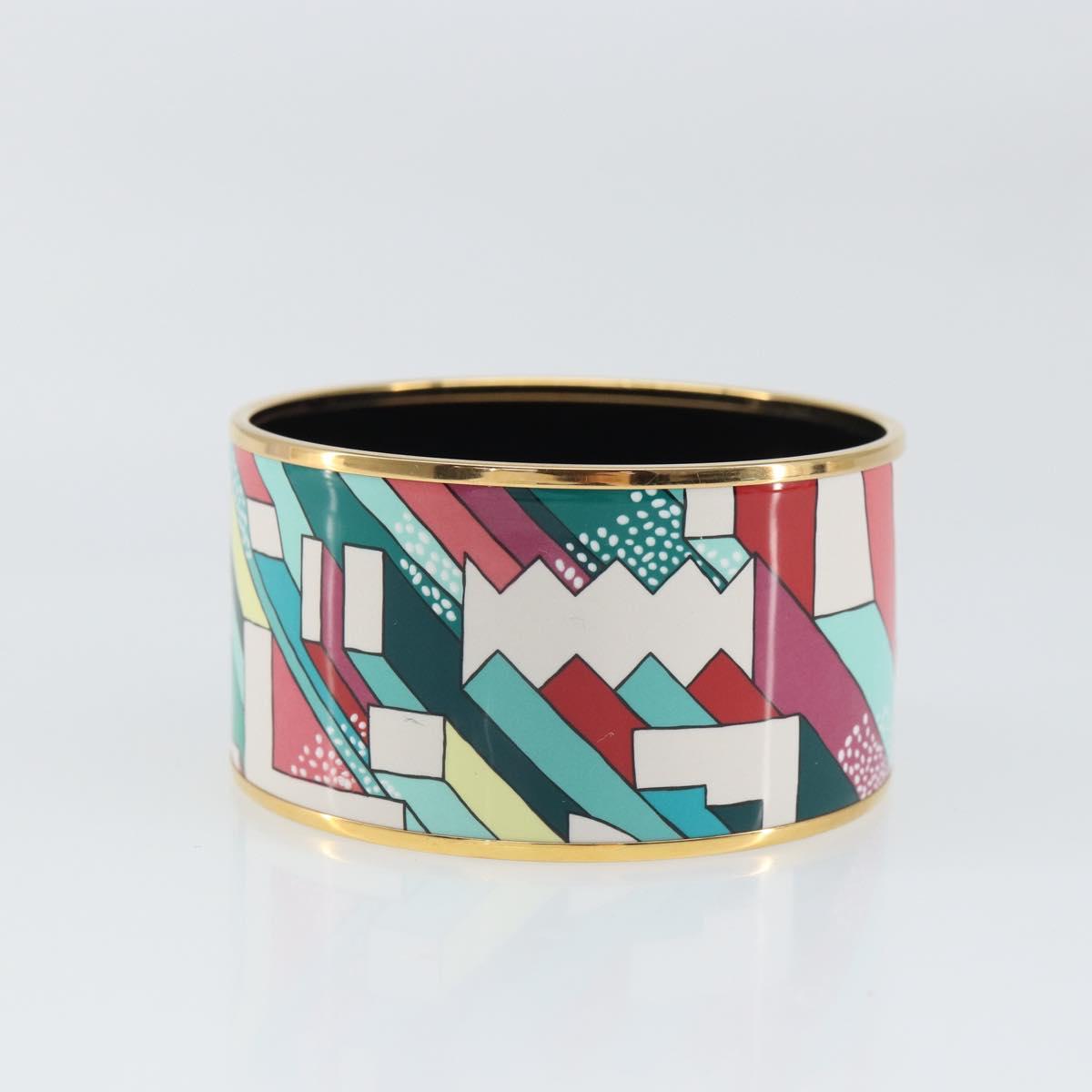 HERMES Bangle Emile TGM metal Multicolor Auth ka1737M