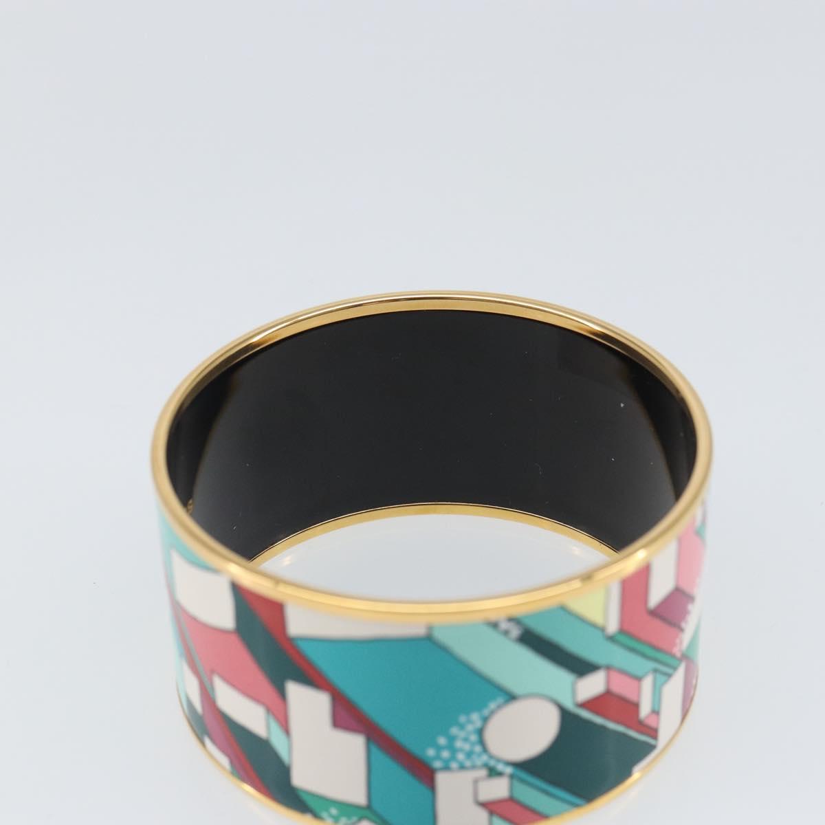 HERMES Bangle Emile TGM metal Multicolor Auth ka1737M