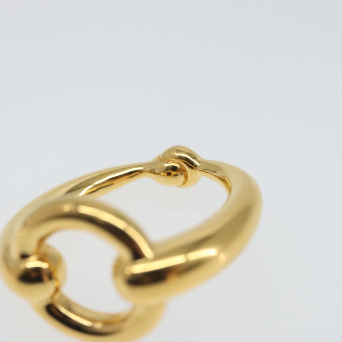 HERMES Scarf Ring metal Gold Auth ka1739M