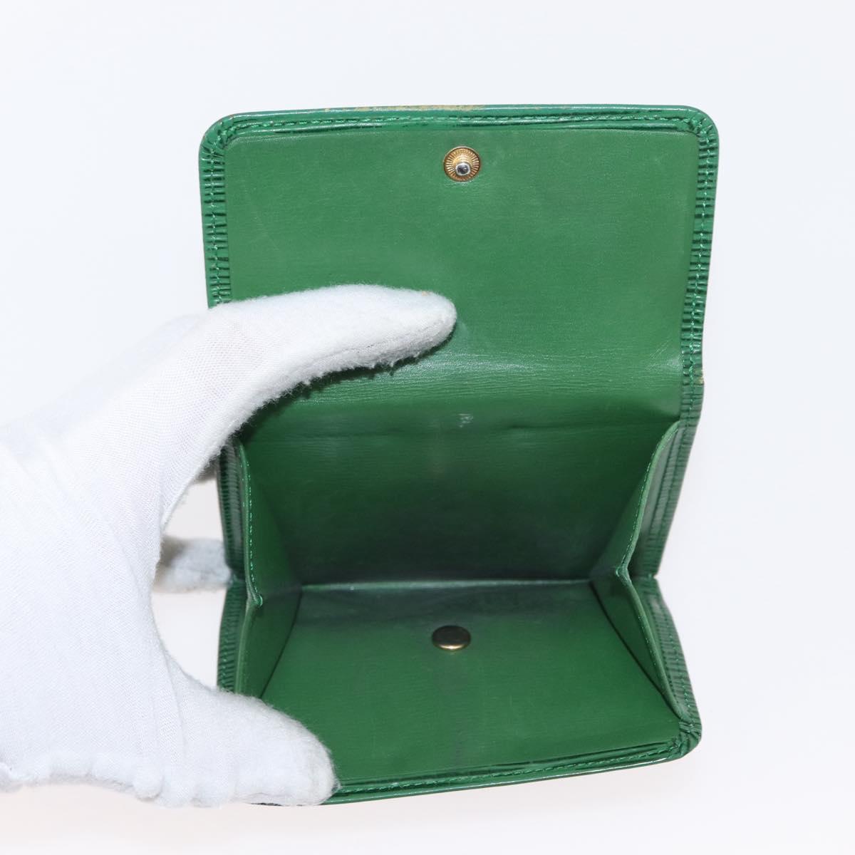 LOUIS VUITTON Hermes Epi Wallet Canvas 2 Set Red Green LV Auth ka174