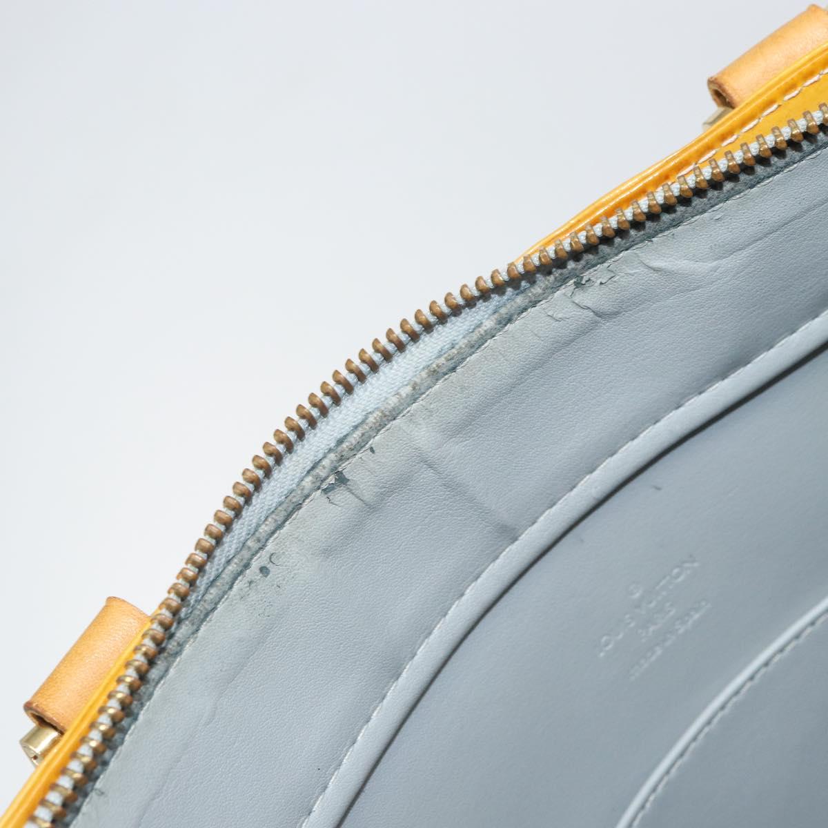 LOUIS VUITTON Monogram Vernis Columbus Tote Bag Gris M91028 LV Auth ka1744