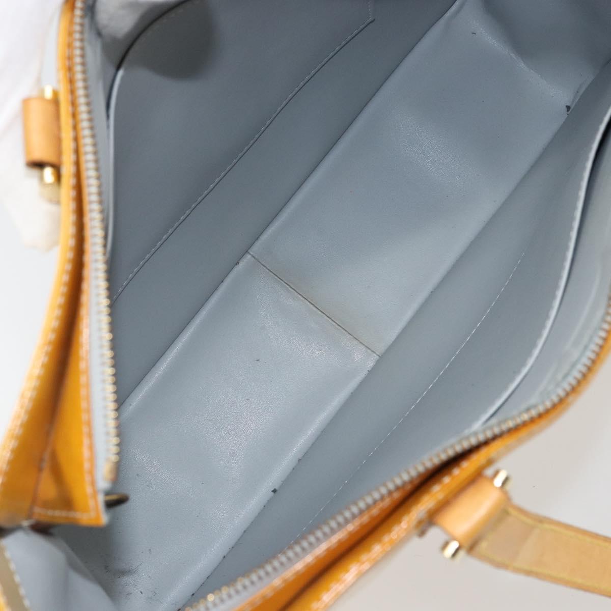 LOUIS VUITTON Monogram Vernis Columbus Tote Bag Gris M91028 LV Auth ka1744