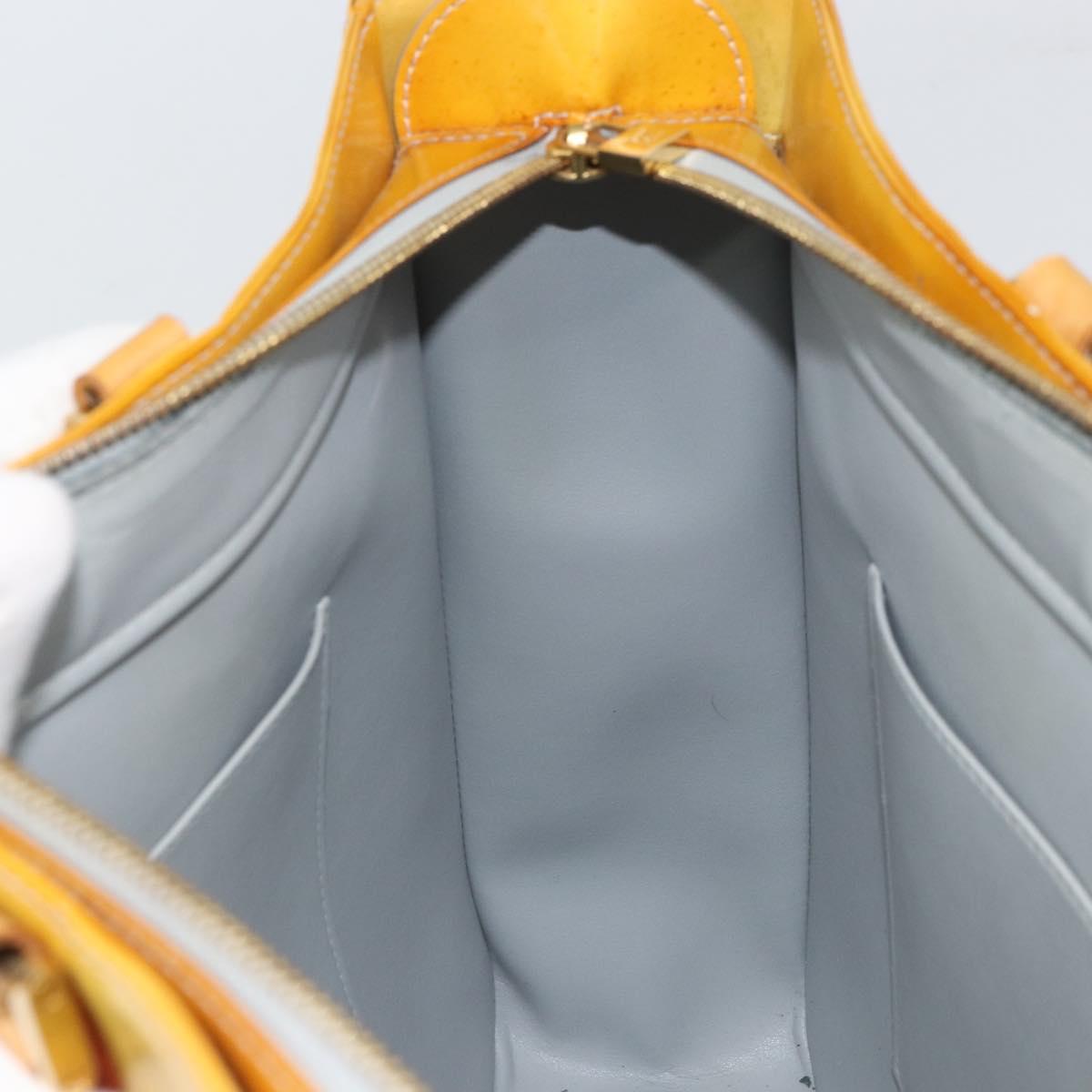 LOUIS VUITTON Monogram Vernis Columbus Tote Bag Gris M91028 LV Auth ka1744