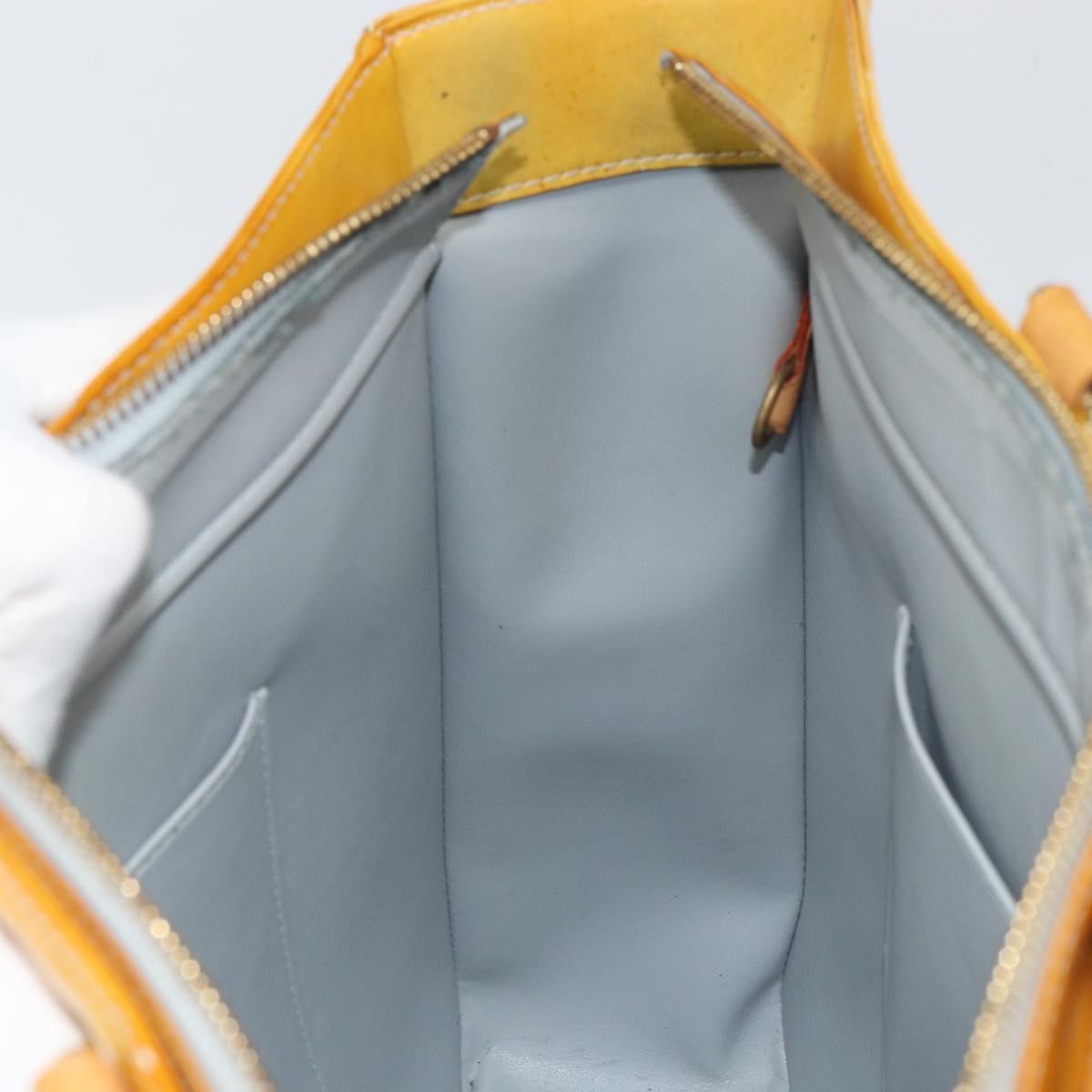 LOUIS VUITTON Monogram Vernis Columbus Tote Bag Gris M91028 LV Auth ka1744