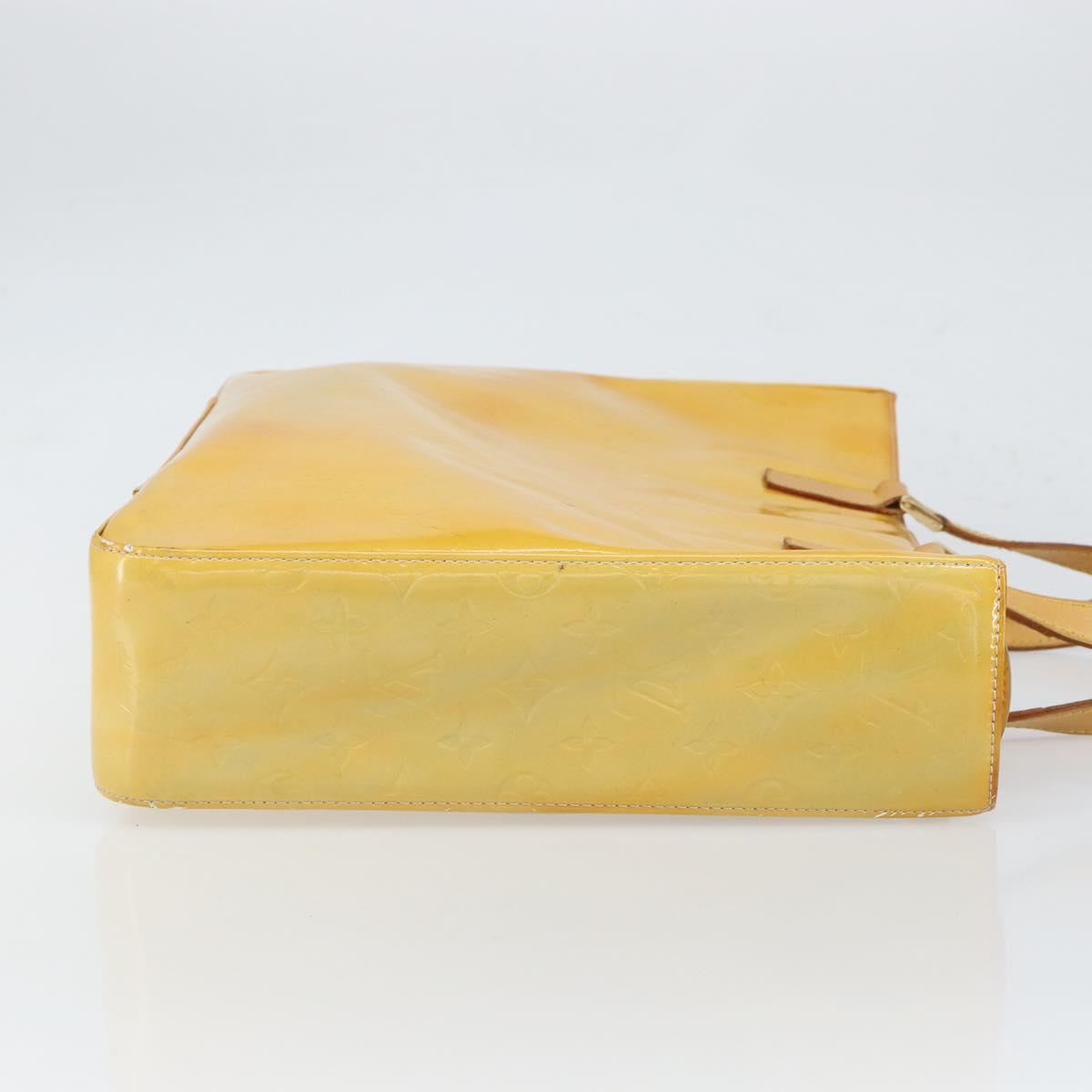 LOUIS VUITTON Monogram Vernis Columbus Tote Bag Gris M91028 LV Auth ka1744