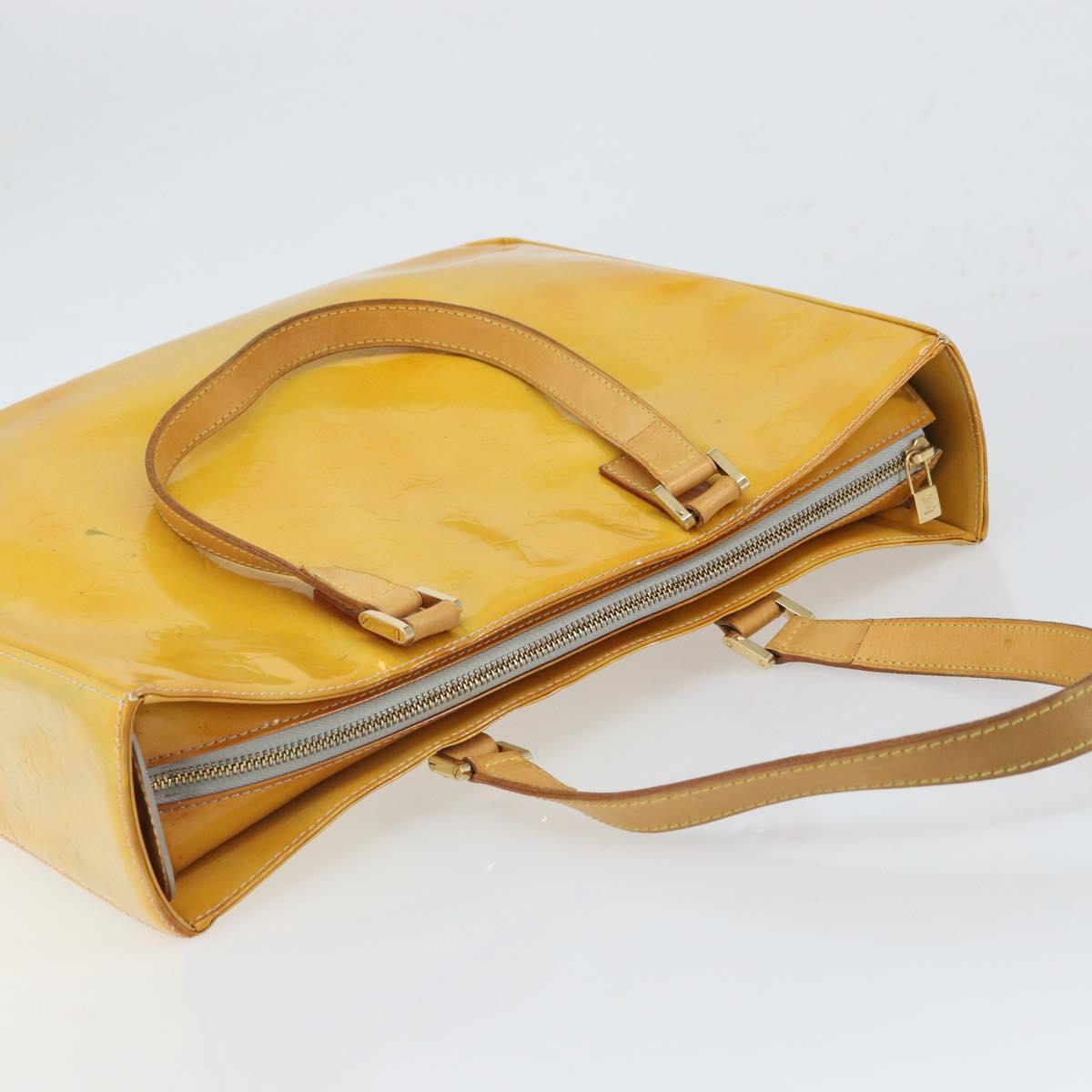 LOUIS VUITTON Monogram Vernis Columbus Tote Bag Gris M91028 LV Auth ka1744