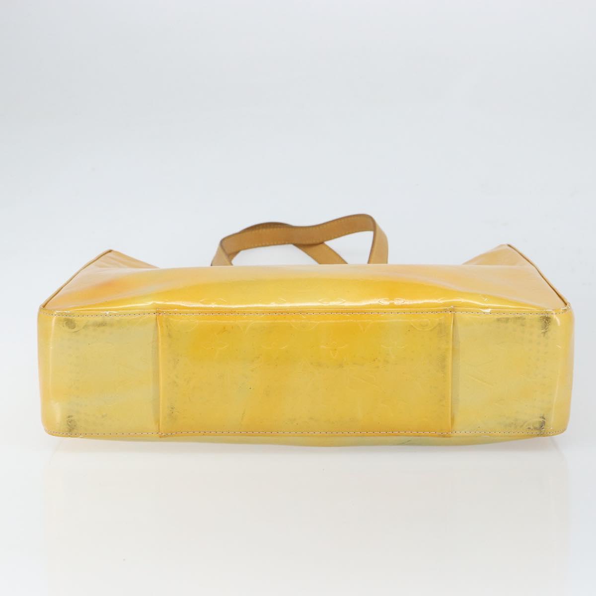 LOUIS VUITTON Monogram Vernis Columbus Tote Bag Gris M91028 LV Auth ka1744