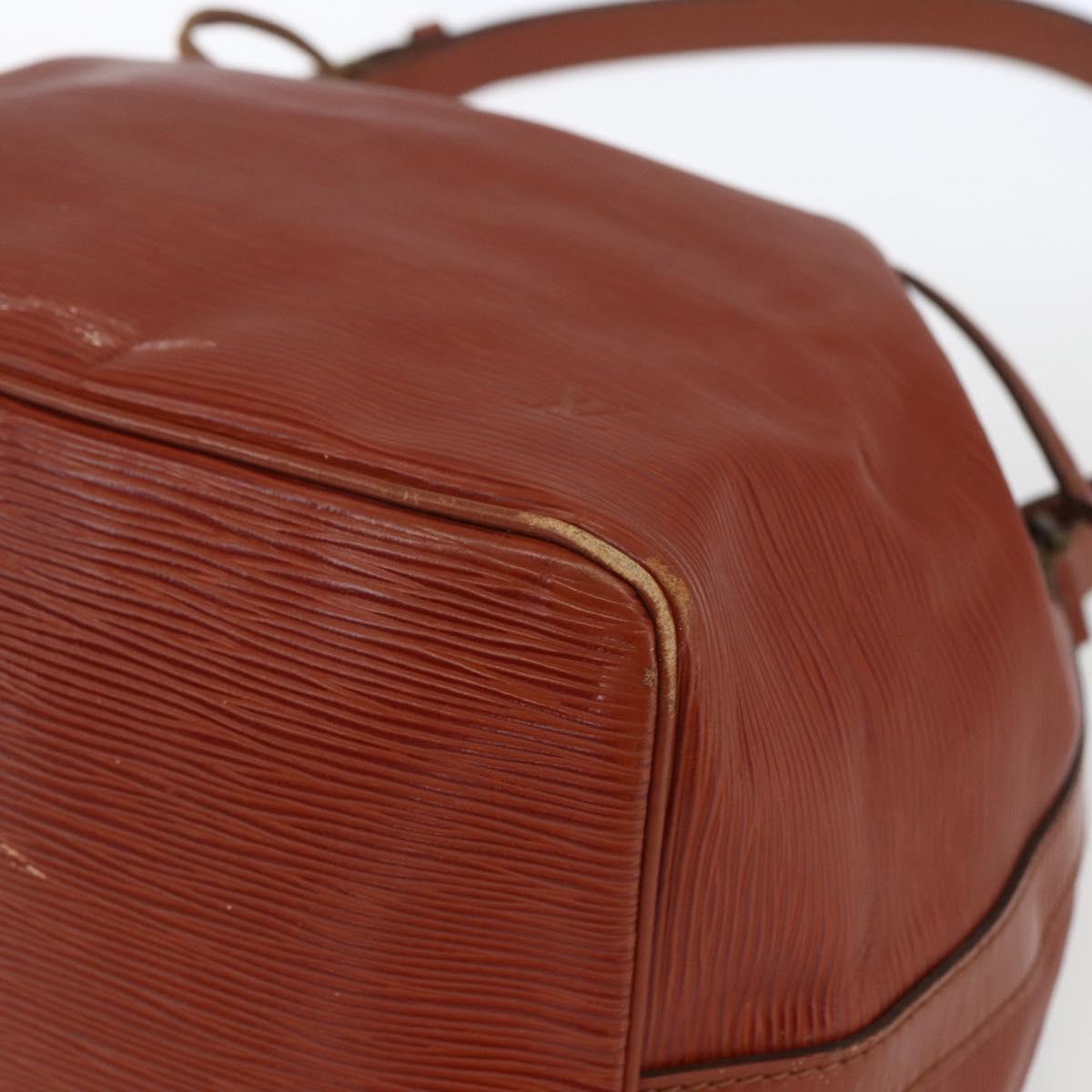 LOUIS VUITTON Epi Petit Noe Shoulder Bag Brown M44103 LV Auth ka1750