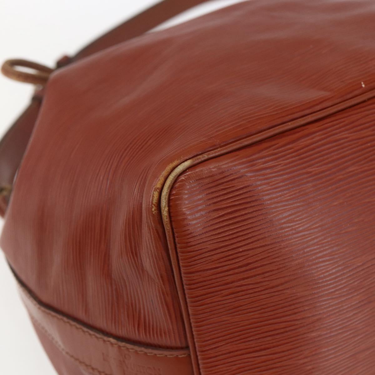 LOUIS VUITTON Epi Petit Noe Shoulder Bag Brown M44103 LV Auth ka1750