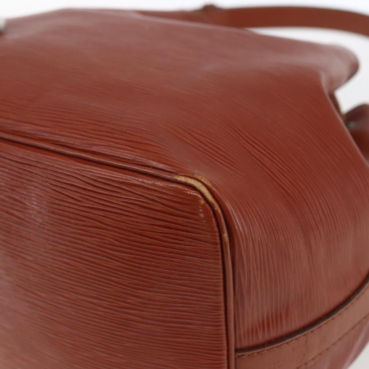 LOUIS VUITTON Epi Petit Noe Shoulder Bag Brown M44103 LV Auth ka1750