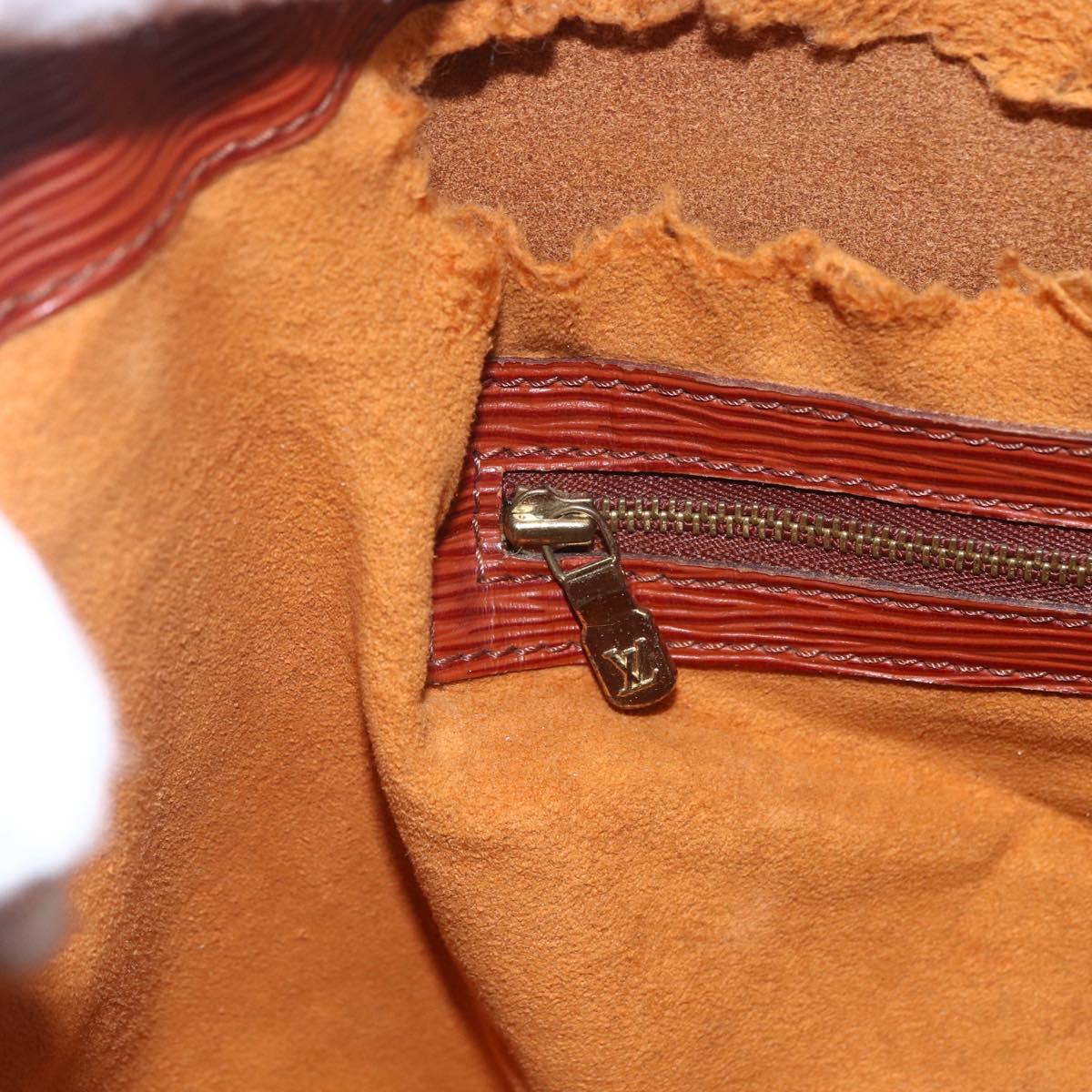 LOUIS VUITTON Epi Petit Noe Shoulder Bag Brown M44103 LV Auth ka1750