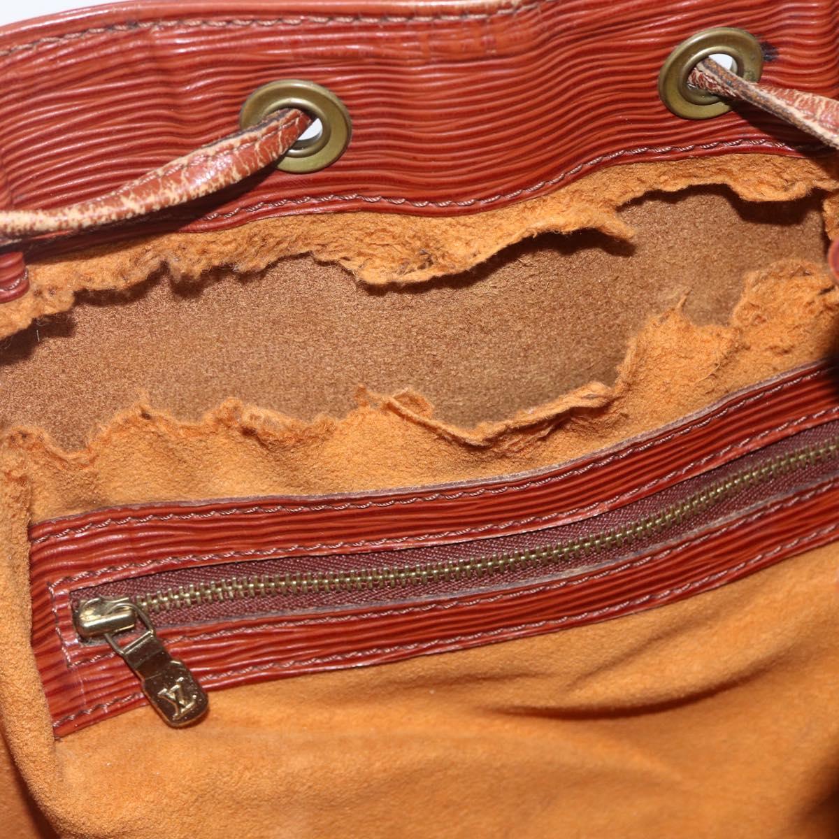 LOUIS VUITTON Epi Petit Noe Shoulder Bag Brown M44103 LV Auth ka1750