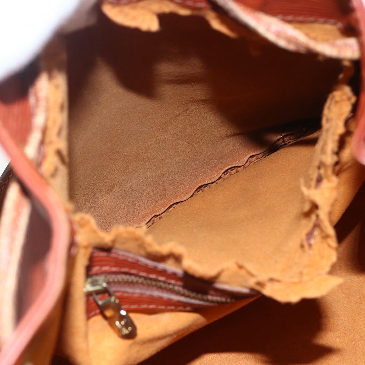 LOUIS VUITTON Epi Petit Noe Shoulder Bag Brown M44103 LV Auth ka1750