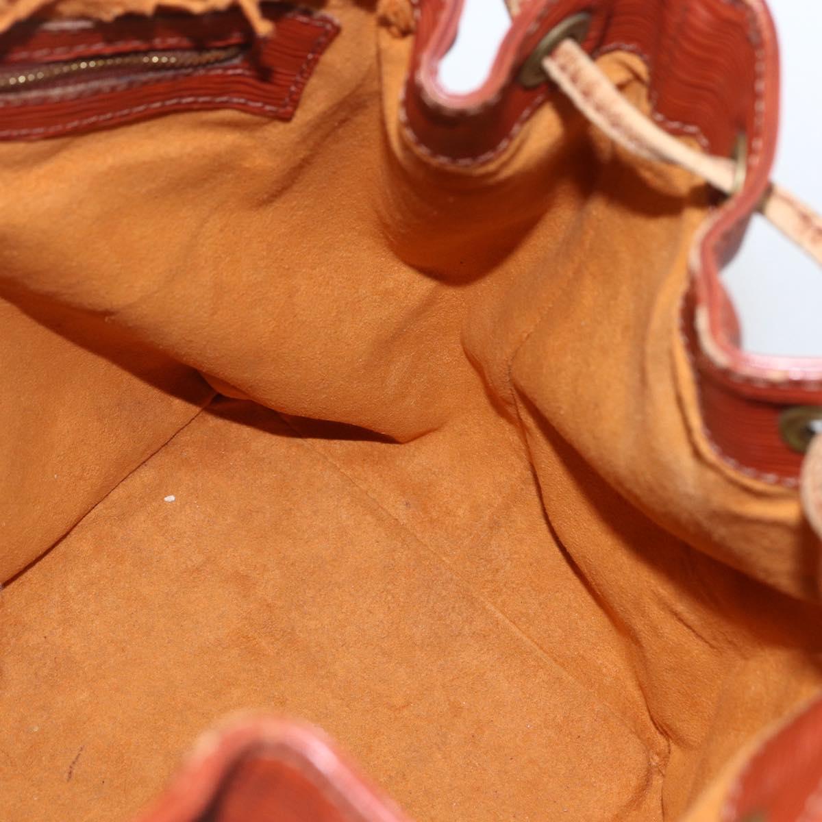 LOUIS VUITTON Epi Petit Noe Shoulder Bag Brown M44103 LV Auth ka1750