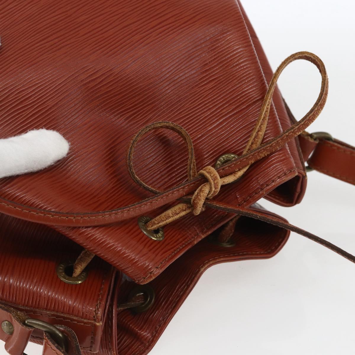 LOUIS VUITTON Epi Petit Noe Shoulder Bag Brown M44103 LV Auth ka1750