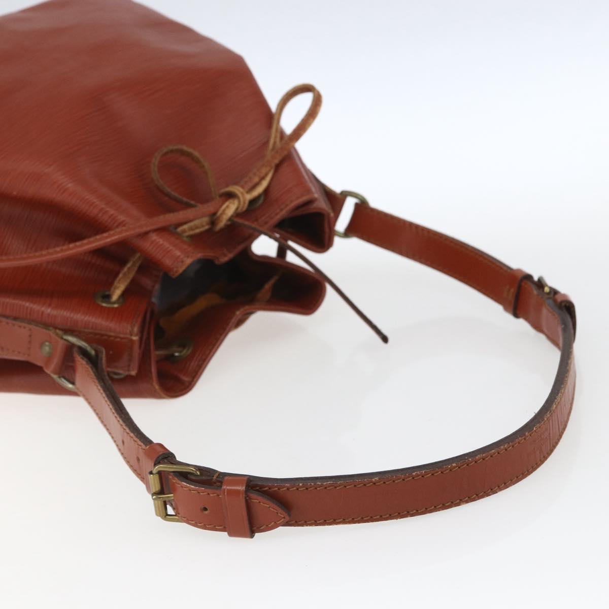 LOUIS VUITTON Epi Petit Noe Shoulder Bag Brown M44103 LV Auth ka1750