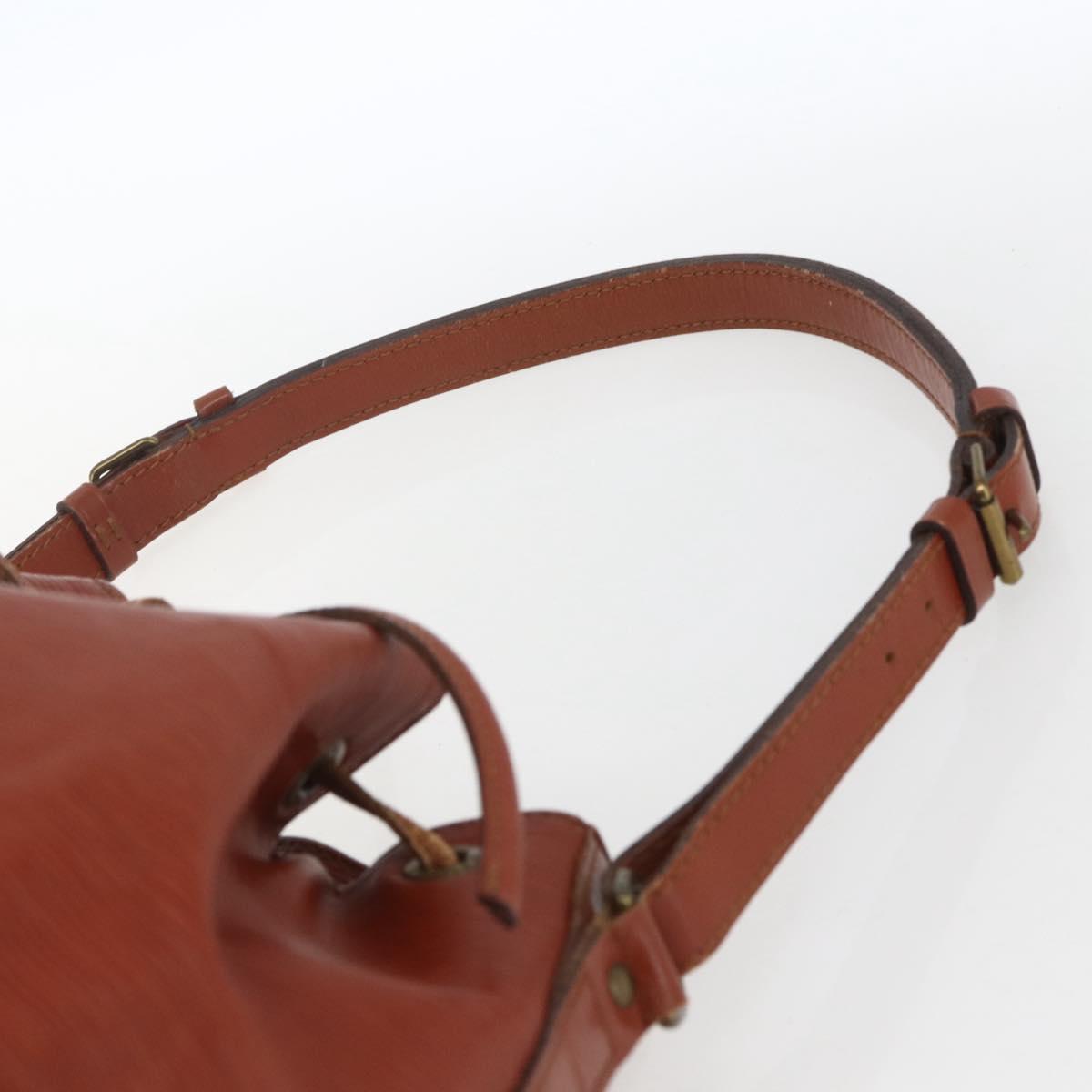 LOUIS VUITTON Epi Petit Noe Shoulder Bag Brown M44103 LV Auth ka1750