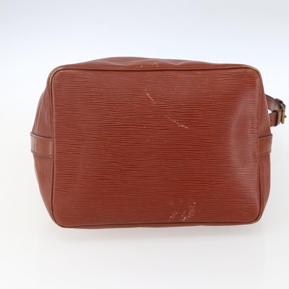 LOUIS VUITTON Epi Petit Noe Shoulder Bag Brown M44103 LV Auth ka1750