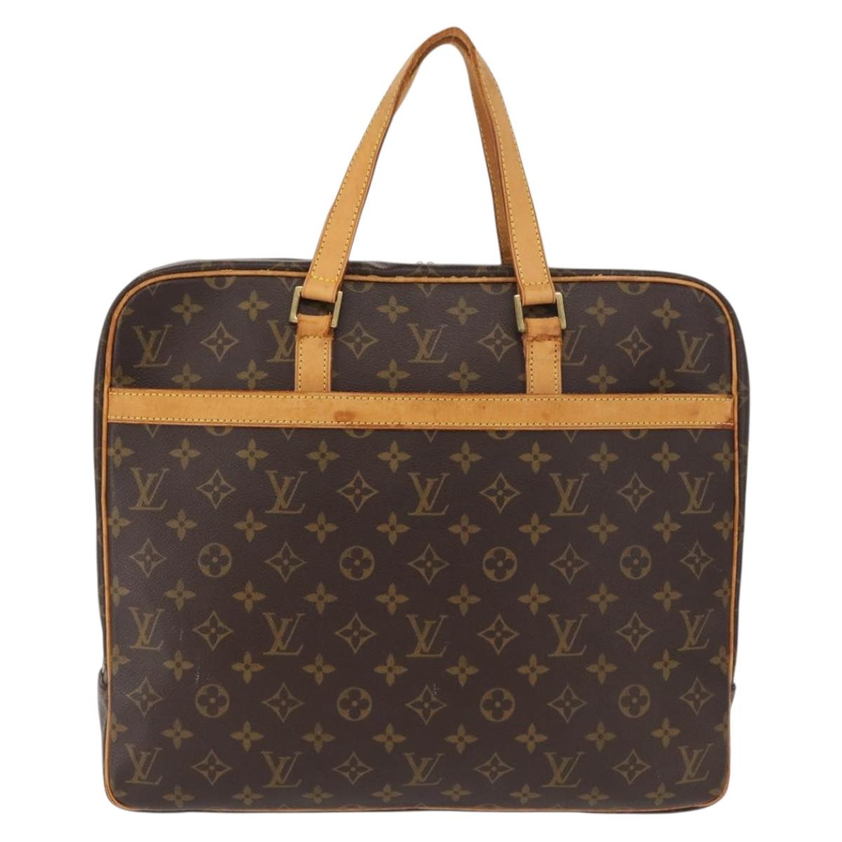 LOUIS VUITTON Monogram Porte Documents Pegas Hand Bag M53343 LV Auth ka1757