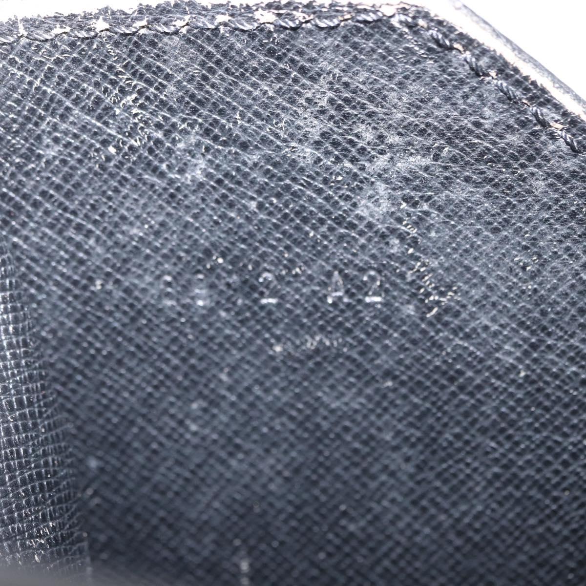 LOUIS VUITTON Epi Porte Documents Senateur Briefcase Black M54452 LV Auth ka1760