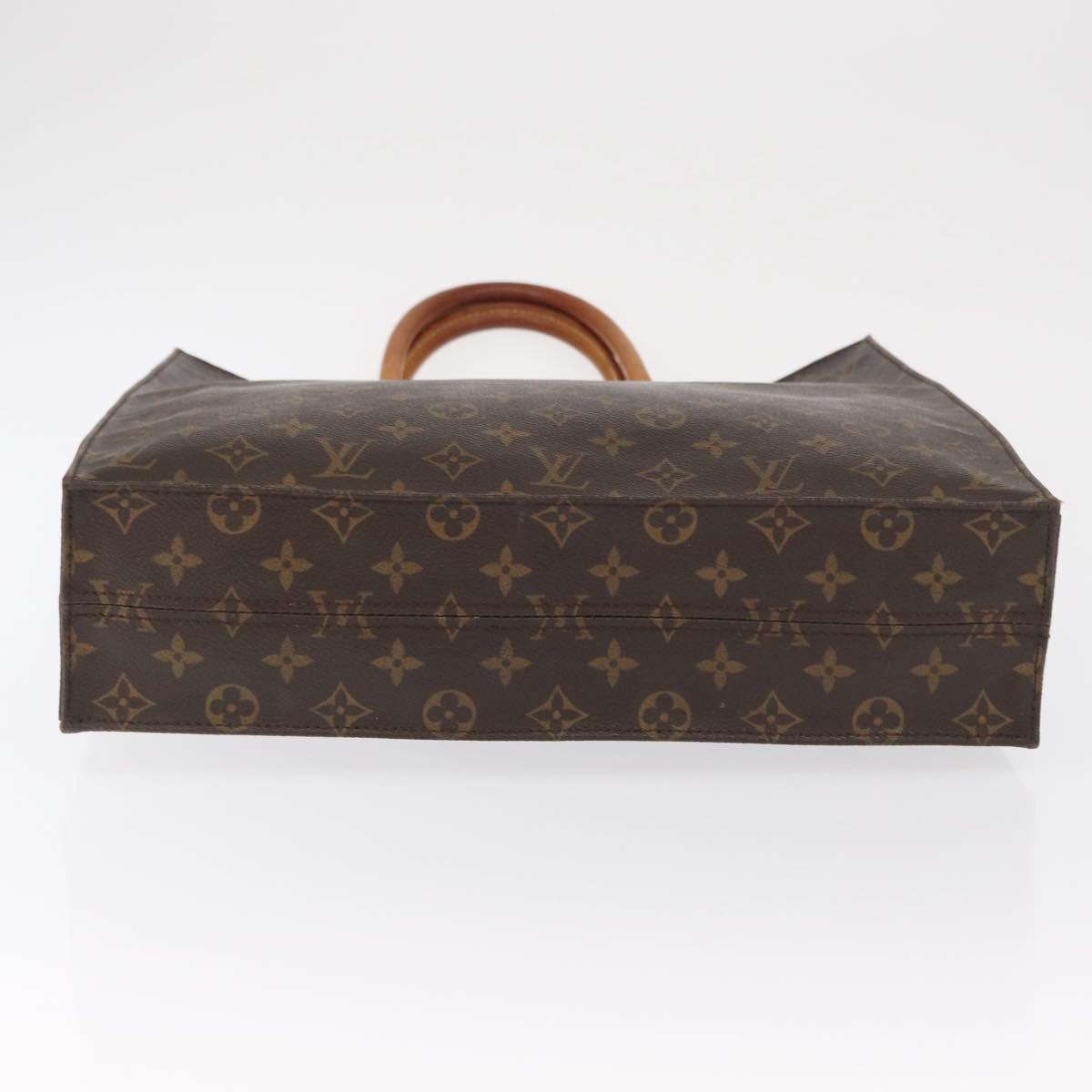 LOUIS VUITTON Monogram Sac Plat Hand Bag M51140 LV Auth ka1761
