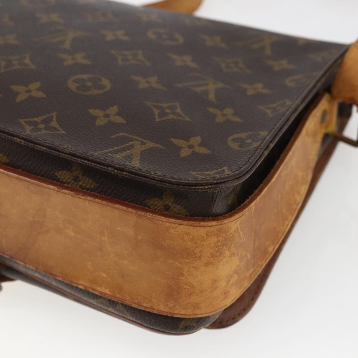 LOUIS VUITTON Monogram Cartouchiere GM Shoulder Bag M51252 LV Auth ka1764