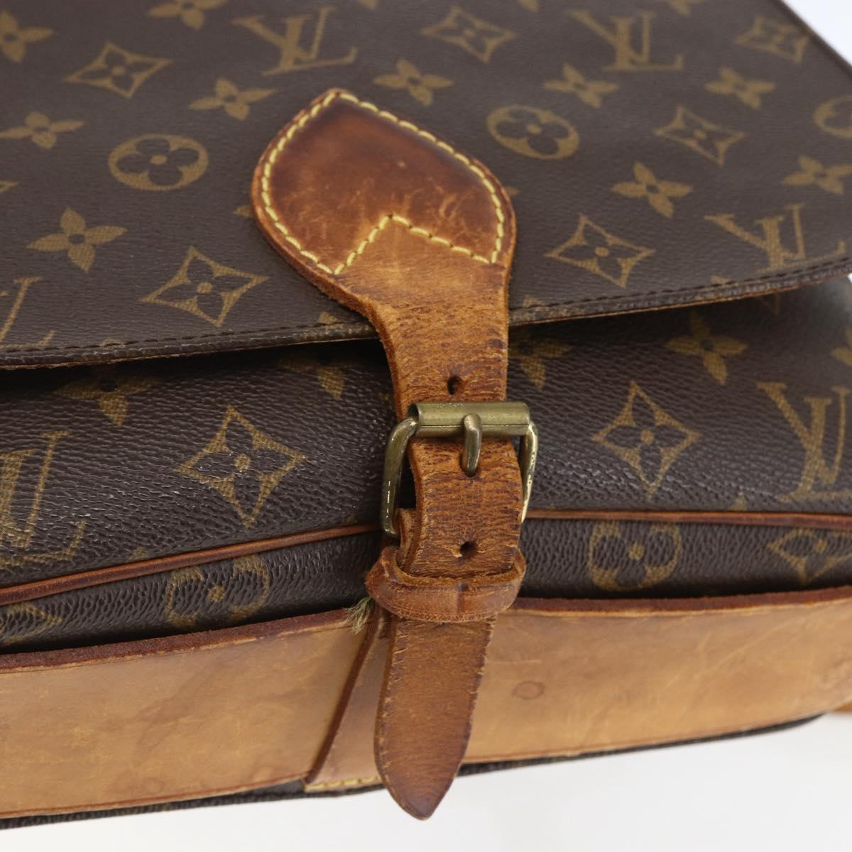LOUIS VUITTON Monogram Cartouchiere GM Shoulder Bag M51252 LV Auth ka1764