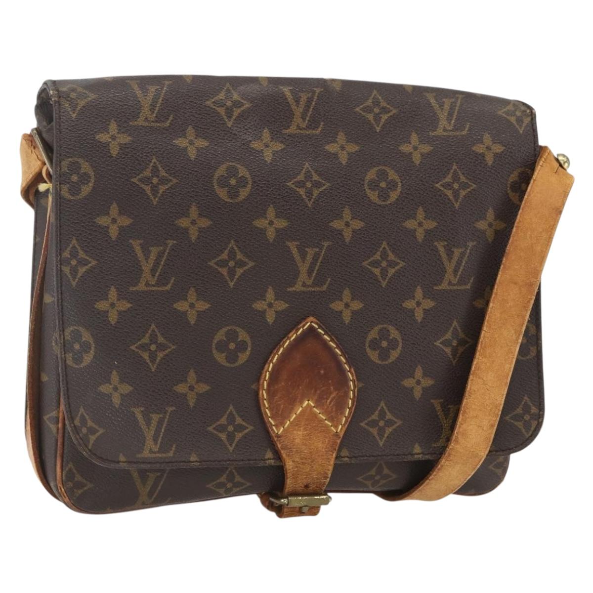 LOUIS VUITTON Monogram Cartouchiere GM Shoulder Bag M51252 LV Auth ka1764