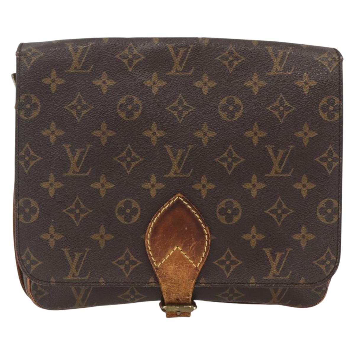 LOUIS VUITTON Monogram Cartouchiere GM Shoulder Bag M51252 LV Auth ka1764