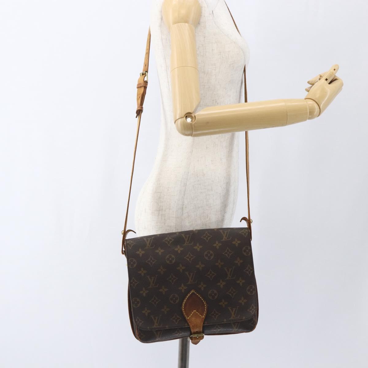 LOUIS VUITTON Monogram Cartouchiere GM Shoulder Bag M51252 LV Auth ka1764