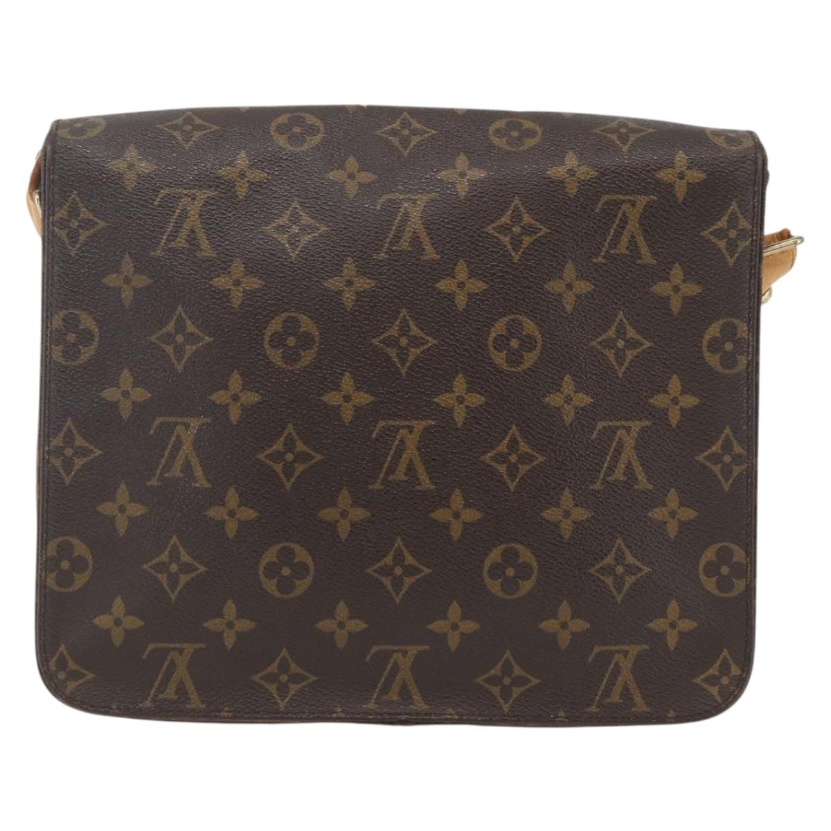 LOUIS VUITTON Monogram Cartouchiere GM Shoulder Bag M51252 LV Auth ka1764